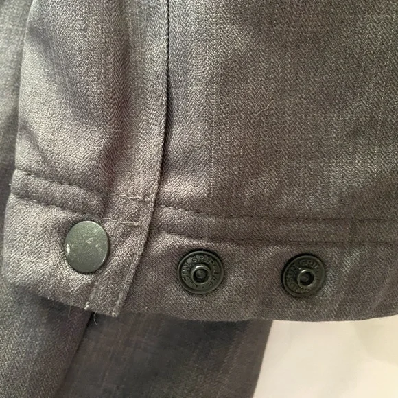 iridēon Gray Heather Herringbone Wind Breaker Utility Equestrian Jacket SZ M - Picture 8 of 11